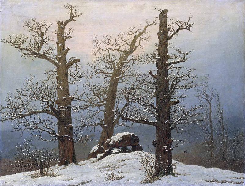 Caspar David Friedrich Dolmen in snow France oil painting art